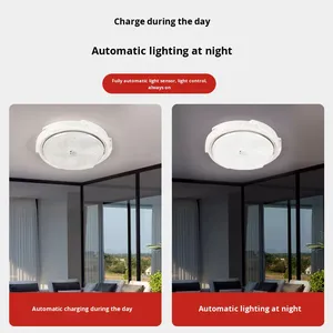 Lumière de plafond LED solaire étanche IP65 pour l'extérieur, <span class=keywords><strong>design</strong></span> minimaliste, télécommande, chambre à coucher, couloir - Product Image 4