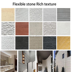 Vente en gros <span class=keywords><strong>de</strong></span> <span class=keywords><strong>pierre</strong></span> souple en travertin fritté <span class=keywords><strong>de</strong></span> haute qualité, à surface lisse et décorative, pour la décoration murale, revêtement, carrelage souple - Product Image 2
