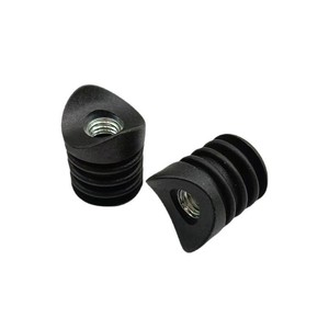 Tapón de rosca métrica M8 de 22 mm, tipo semicircular, de plástico, para tubos de acero inoxidable. - Product Image 1