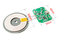 Módulo Receptor/Transmisor de Cargador Inalámbrico Rápido Certificado de 15 W, Bobina BPP EPP de 15 W, PCBA para Android iPhone, Entrada de 5 V/2 A