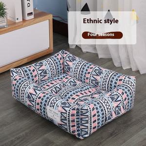 Cama para Mascotas Rectangular de Estilo Clásico, Desmontable y Lavable, con Colchoneta de Verano para Perros y Gatos, en Embalaje de Cartón - Product Image 5