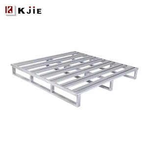 Paleta elevadora de acero galvanizado de rejilla al por mayor, tarjeta de hierro con horquilla de cuatro lados para logística, palé de acero galvanizado - Product Image 3