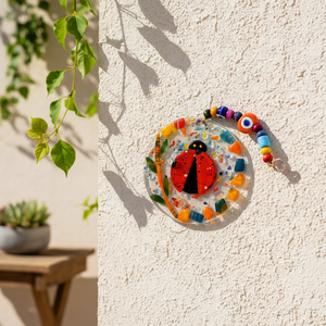 Decoración de pared de ojos malvados de cristal de 12x22 cm Acento de pared único y llamativo - Product Image 2