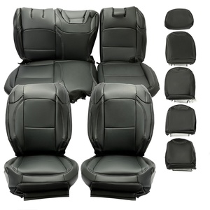 Fundas <span class=keywords><strong>de</strong></span> asiento <span class=keywords><strong>de</strong></span> cuero sintético negro para Jeep Wrangler JL 4DR <span class=keywords><strong>Rubicon</strong></span> 2018-2023 - Product Image 4
