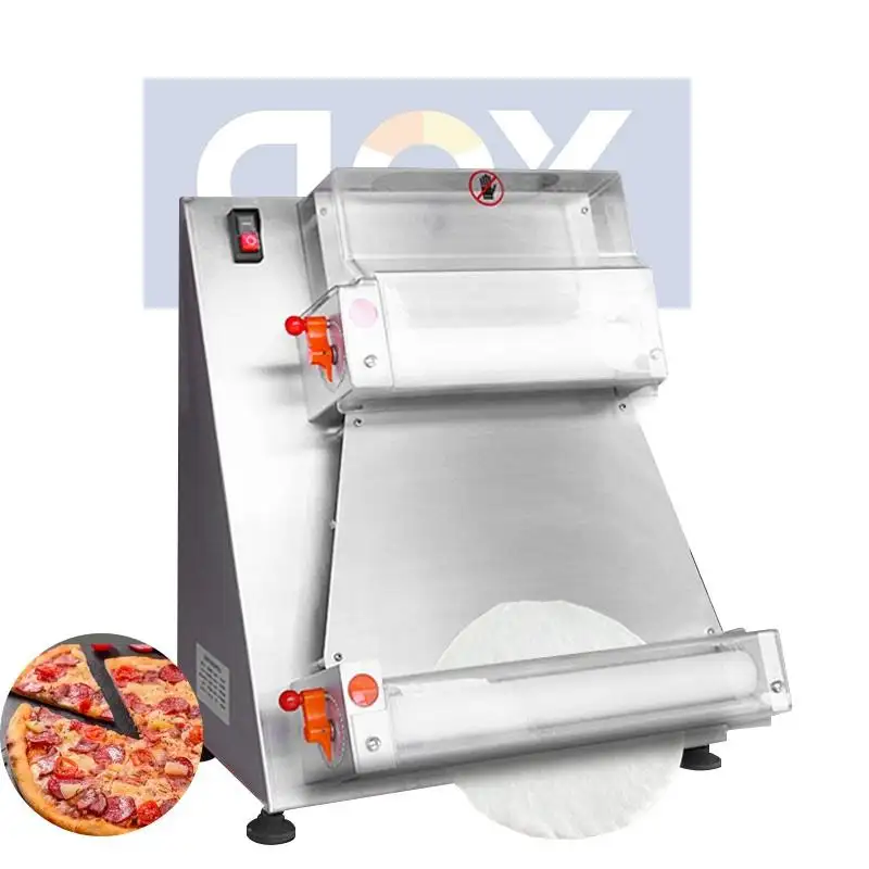 खाद्य दुकान के लिए वाणिज्यिक स्वचालित रेस्तरां छोटा पिज़्ज़ा आटा शीटर पिज़्ज़ा आटा प्रेस मशीन पिज़्ज़ा आटा मेकर मशीन