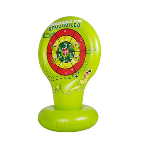<b>Inflatable</b> Crocodile Target Stand Bullseye Design For Outdoor Shooting <b>Games</b> Kids Water Play Toy - Product Image 1