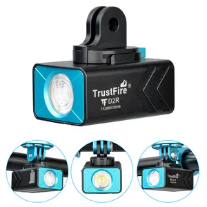 TrustFire D2R + HE05 siyah LED bisiklet ışık şarj edilebilir şarj bisiklet gerçek ile hafif bisiklet gösterge ışığı bisiklet