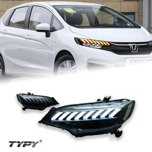 ไฟหน้า 12V สำหรับ Fit 2014-2020 GK5 ชุดไฟหน้าดัดแปลงแบบ Audi LED พร้อมไฟเลี้ยวแบบ Streamer - Product Image 5