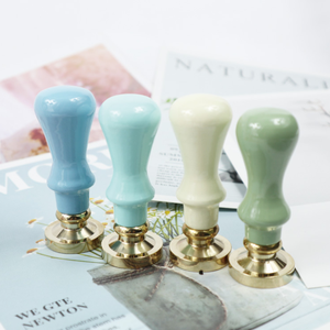 Sceau de cire personnalisé en bois personnalisé poignée de timbre brillant ou d'autres couleurs de peinture timbres personnalisés uniques - Product Image 2