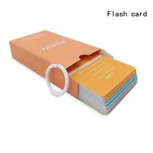 Ce chứng nhận bé THẺ <span class=keywords><strong>FLASH</strong></span> tùy chỉnh in ấn cảm giác nhận thức đào tạo không thấm nước xé kháng giấy với hộp lưu trữ - Product Image 2