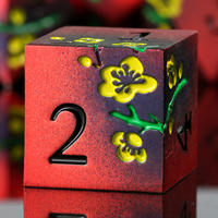 Vente en gros de dés en métal polyédriques Dungeon & Dragon mdn jeu de dés gravés RPG jeu de dés avec logo personnalisé pour jeux de société RPG