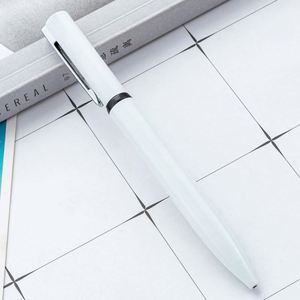 Wholesale 1.0Mm Twist-Action Business Hotel Promotional Gift White With Custom Logo Metal Ballpoint <b>Pens</b> - Product Image 4