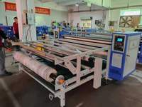 Machine de transfert thermique par sublimation à rouleaux pour tissus, textiles, calendriers, avec chauffage à l'huile