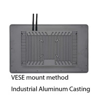 Sistema POS Industrial Integrado KDS con Pantalla Táctil Capacitiva de Aluminio de 18.5 Pulgadas, 4K, Intel Core I3/i5/i7, Android/Windows, Montaje en Pared, para Cocina