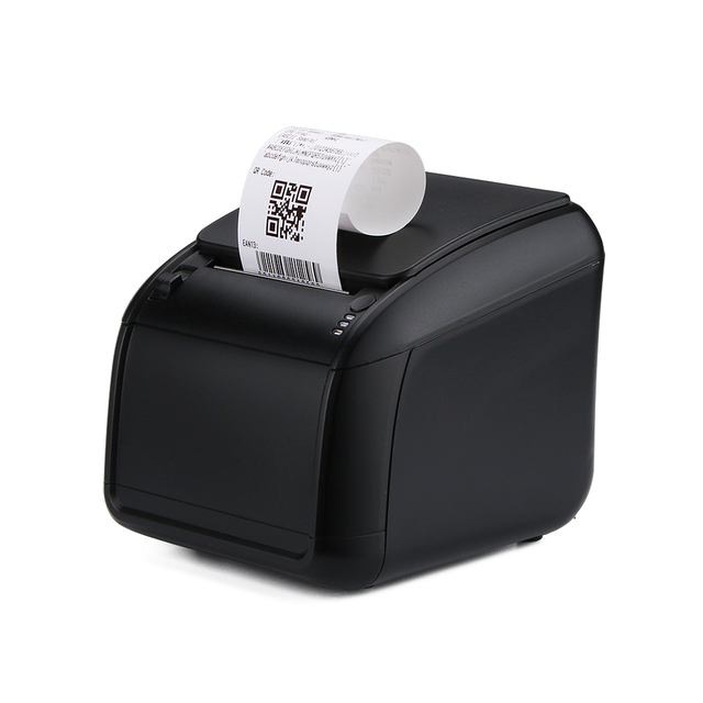 Auto-Cutting Thermal Printer 58mm/80mm USB POS for Restaurant Black and White Bill Receipt Printer Used but Stylish