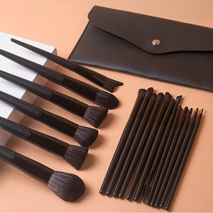 Juego <span class=keywords><strong>de</strong></span> 18 brochas <span class=keywords><strong>de</strong></span> maquillaje con mango <span class=keywords><strong>de</strong></span> madera color champán, pelo sintético, para sombra <span class=keywords><strong>de</strong></span> ojos, colorete, corrector, herramienta <span class=keywords><strong>de</strong></span> belleza - Product Image 6