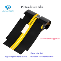 Film en polycarbonate ignifuge Johan PC-HML3 avec support adhésif pour l'isolation électronique et la protection des composants