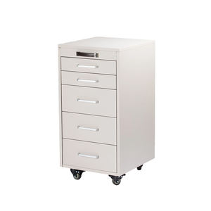 خزانة تخزين طبية متعددة الوظائف ذات أقسام متعددة، عربة معدنية متحركة للأسنان بخمس طبقات مع عجلات - Product Image 1