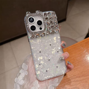 เคสโทรศัพท์มือถือแบบ TPU ประดับเพชรหรูหราสำหรับ iPhone 16 15 14 13 Pro Max, เคสสำหรับ iPhone 17 Pro Max สำหรับผู้หญิง - Product Image 2