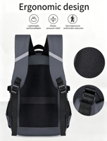 Sac à dos antivol en PU imperméable pour homme, idéal pour le sport et les voyages, avec logo personnalisé, en tissu Oxford – Nouvelle collection, vente chaude en gros