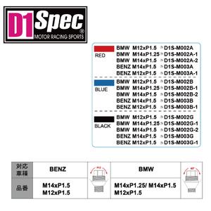 Pernos de Rueda de Aluminio Azul, Dos en Uno, Especificación Europea Extendida, Alta Resistencia, para BMW/BENZ, 14x1.5 M14x1.25 - Product Image 5