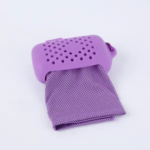 Wholesale Single Layer microfiber Light Weight Quick Drying Printed Outdoor Cold Feeling Sports Magic Cooling Cold Towel