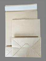 Enveloppes d'expédition en kraft écologiques personnalisées, sacs d'expédition en papier kraft pour les cafés, emballages à emporter