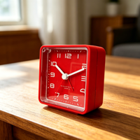 Jam Alarm Kotak Klasik BB Dengan Lampu untuk Penggunaan di Meja