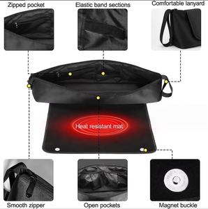 Bolsa de viaje para herramientas de peinado y tapete resistente al calor para planchas de pelo, rizadores y productos de cuidado capilar, de fábrica con certificación Sedex Bsci. - Product Image 3