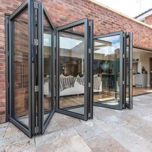 מפעל מחיר כפול זכוכית 5mm + 24Amm + 5mm גרמנית אביזרי קר בידוד אלומיניום מתקפל דלת - Product Image 6