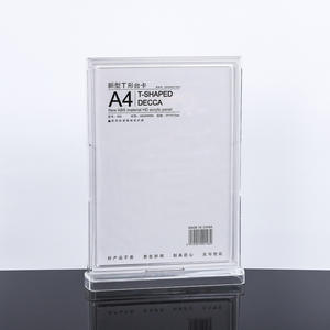 Großhandel A4 A5 A6 Acryl Anzeigetafel T-Form L-Form Acryl Zeichen halter Menü Display Stand - Product Image 6