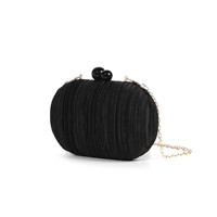 Élégante Pochette Cheongsam Plissée en Satin de Polyester Tendance Transfrontalière avec Fermeture à Verrou pour Femmes, Mariage, Princesse, Soirée, Printemps