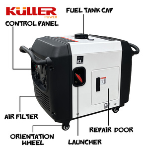 Çift yakıt 3KVA 5KVA 6KVA 8KVA 10kva 15kva 20kva küçük taşınabilir benzin gaz jeneratörü tek fazlı 50Hz - Product Image 2