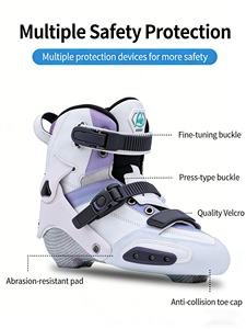 Patins à roulettes en fibre de carbone Ruidongle, patins de vitesse, 4 roues, roues en PU à rebond élevé, roulements Abec 11 pour hommes et femmes - Product Image 3