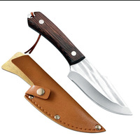 Sharp Ultra-Rapide Forgeage Main Hacher Couteaux À Viande Portable En Plein Air Barbecue Couperets Personnalisable OEM Lame pour Pique-Nique