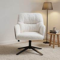 Fauteuil de salon moderne en velours de luxe, confortable et moelleux, multifonctionnel, pour la chambre à coucher et le salon
