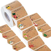Stock d'étiquettes adhésives ange de Noël prêtes à l'emploi Conceptions de vacances personnalisées pour cartes Cadeaux en vrac