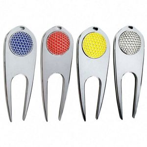 Fourche de golf en alliage de zinc pour gazon vert, fourche de golf en métal avec logo - Product Image 1