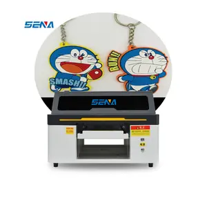 3d A3 ukuran A4 UV LED Dtf Inkjet Flatbed Printer untuk bisnis kecil cetak untuk casing telepon KT PU PVC bahan kaca akrilik