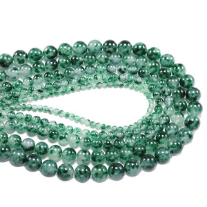 Perles rondes en jade fleur flottante, perles en vrac pour la création de bijoux - Product Image 5
