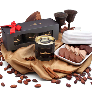 Quà Tặng Sang Trọng Sô Cô La Độc Đáo Hộp Giấy Thiết Kế Logo Sô Cô La Giáng Sinh Hộp Quà Tặng Với Ribbon - Product Image 5