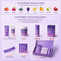 Poudre pétillante OEM ODM au collagène marin, glycinate de magnésium et glycine pour le sommeil, la beauté, le soulagement du stress et la relaxation