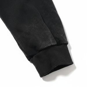 Heavyweight Vintage Pullover Acid Wash Pullover Fabricantes Carta Impresión Sudadera con capucha con bolsillos - Product Image 1