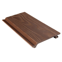 Panel de Pared Exterior Impermeable y Ecológico de WPC, Decoración Exterior Resistente a la Intemperie, Marca Sayruo, Retardante de Fuego, 5 Años de Garantía
