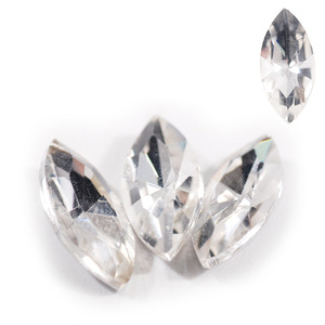 Vente chaude 3x6mm 20 pièces brillant acrylique verre irrégulier oeil de cheval Zircon forets coniques pour bricolage vêtements sacs chapeau décorations - Product Image 5