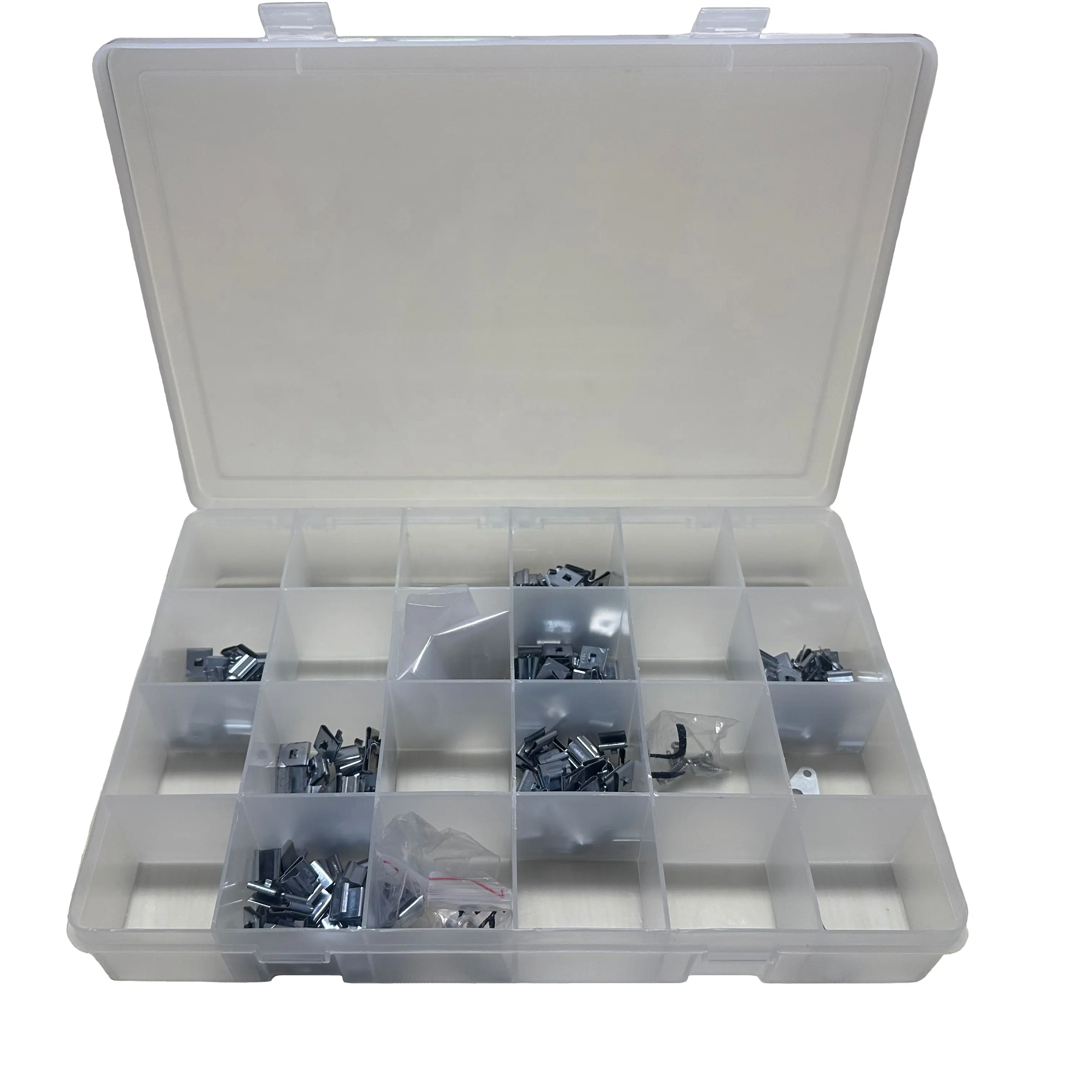 Custom Logo Tool Storage Box with 24 Compartments for Storage Beads Findings Screw Small Craft Tools