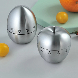 Wholesale 60 Minute Stainless Steel Egg-Type Kitchen <b>Timer</b> Mechanical Student Timing Reminder for Baking Cooking Metal - Product Image 6