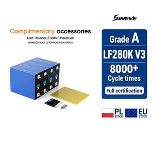 بطاريات ليثيوم أيون Lifepo4 Prismatic EV LF280K V3 بسعة 280 أمبير و315 أمبير وجهد 3.2 فولت، متوفرة بكميات كبيرة في الاتحاد الأوروبي بأسعار منخفضة للبيع بالجملة - Product Image 1