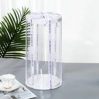 Boîtes à gâteaux rondes transparentes hautes de 10 à 12 pouces en gros, boîte en plastique transparent pour gâteaux, desserts, présentation et stockage d'aliments