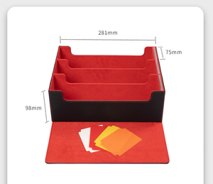 Boîte de rangement pour cartes à manches individuelles en flanelle PU Torson, polyvalente, pour plus de 1360 jeux, avec couvercle à fenêtre ouverte, compartiments séparés, étanche, personnalisable - Product Image 2